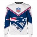 New England Patriots 3D Hoodie V-collar