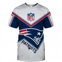 New England Patriots 3D Hoodie V-collar