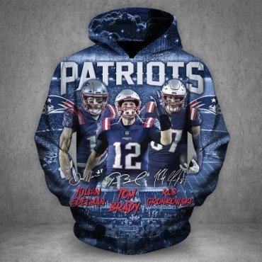 New England Patriots 3D Hoodie VIP