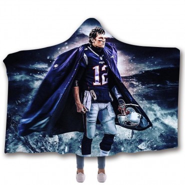 New England Patriots Classic 3D Hooded Blanket