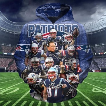 New England Patriots Hoodie 3D VIP Team