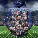 New England Patriots Hoodie 3D VIP Team