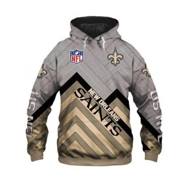 New Orleans Saints 3D Angle Hoodie