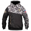 New Orleans Saints 3D Hoodie Black