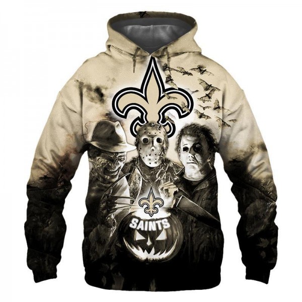 New Orleans Saints 3D Hoodie Horror Sweatshirt