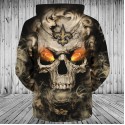 New Orleans Saints 3D Hoodie Hot Skull