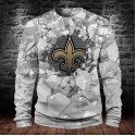 New Orleans Saints 3D Hoodie Ice