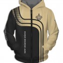 New Orleans Saints 3D Hoodie Line New