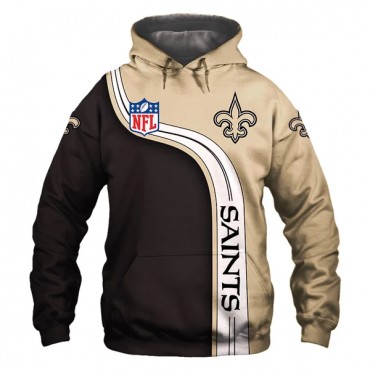New Orleans Saints 3D Hoodie Line Sweatshirt