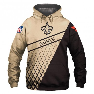 New Orleans Saints 3D Hoodie Net