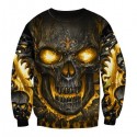 New Orleans Saints 3D Hoodie Skull Cool