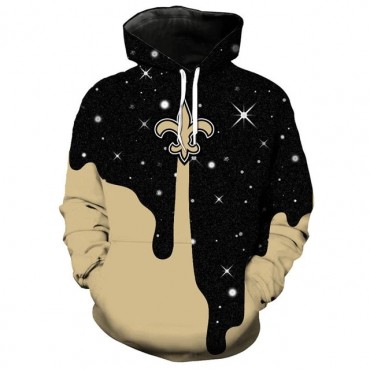 New Orleans Saints 3D Hoodie Starry Sky