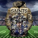 New Orleans Saints 3D Hoodie Team VIP