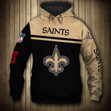 New Orleans Saints 3D Hoodie Unique Black