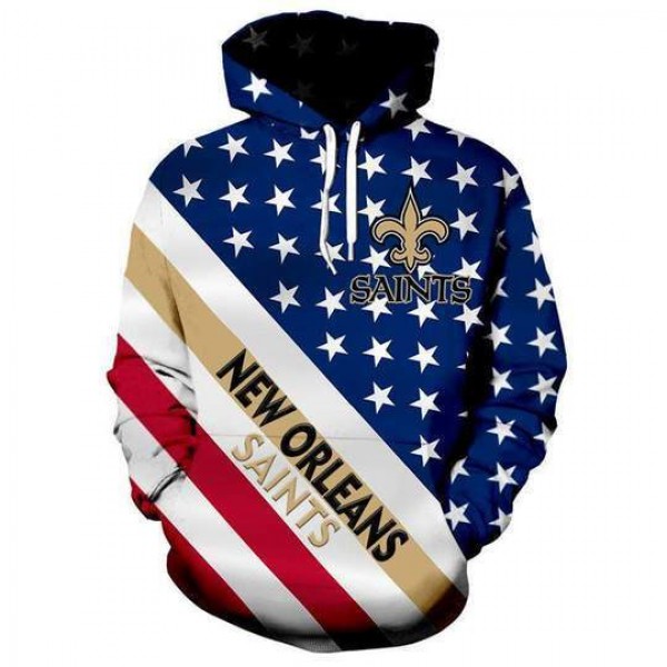 New Orleans Saints 3D Hoodie Unique Flag