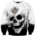 New Orleans Saints 3D Hoodie Unique Skull