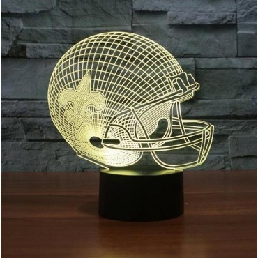 New Orleans Saints 3D LED Light Lamp