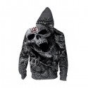 New York Giants 3D Hoodie Black Skull