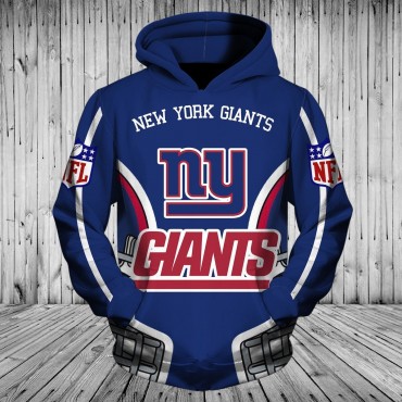 New York Giants 3D Hoodie Classic