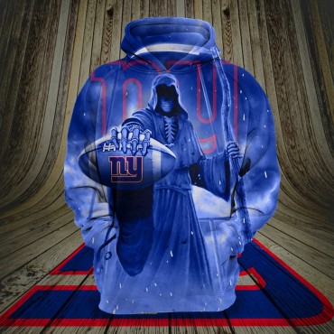 New York Giants 3D Hoodie Death Skull
