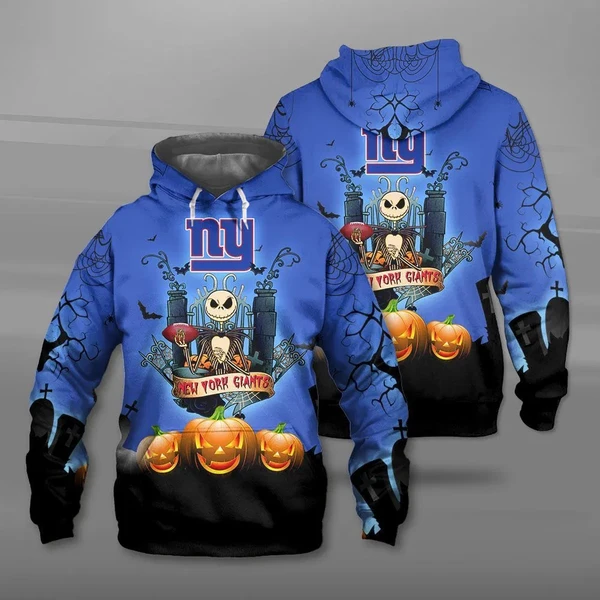 New York Giants 3D Hoodie Halloween