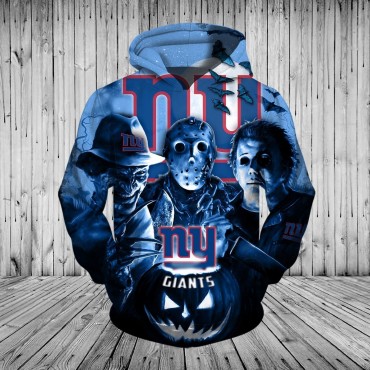New York Giants 3D Hoodie Horror