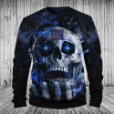 New York Giants 3D Hoodie Starry Sky Skull