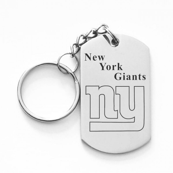 New York Giants Titanium Steel Keychain