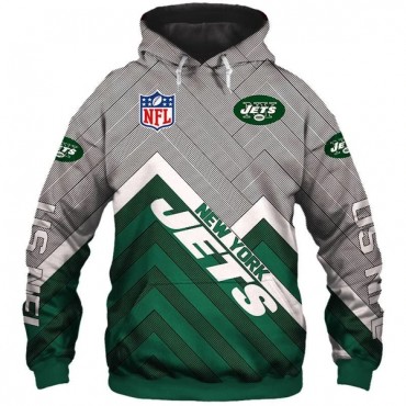 New York Jets 3D Hoodie Angle