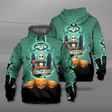 New York Jets 3D Hoodie Halloween