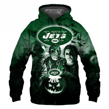 New York Jets 3D Hoodie Horror Sweatshirt