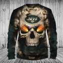 New York Jets 3D Hoodie Hot Skull