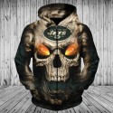 New York Jets 3D Hoodie Hot Skull