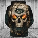 New York Jets 3D Hoodie Hot Skull