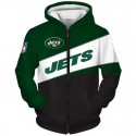 New York Jets 3D Hoodie Purple Sweatshirt