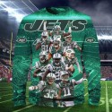 New York Jets 3D Hoodie Team