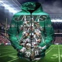 New York Jets 3D Hoodie Team