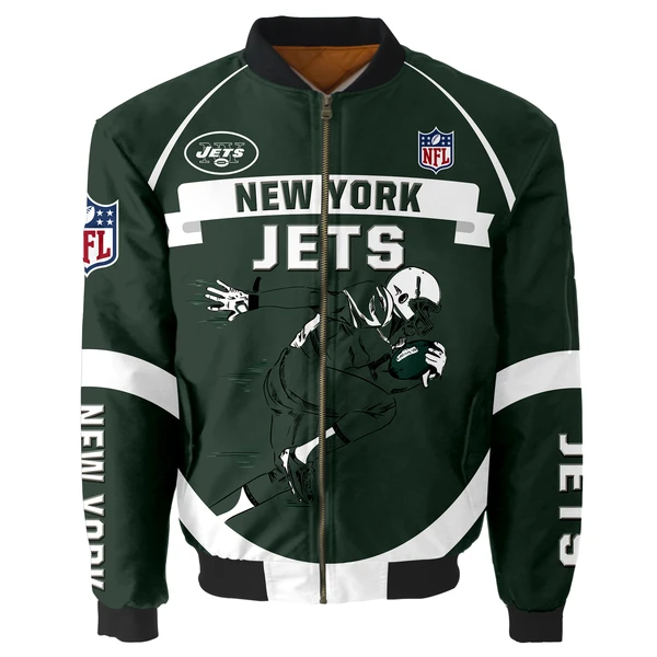 New York Jets Bomber Jacket Green