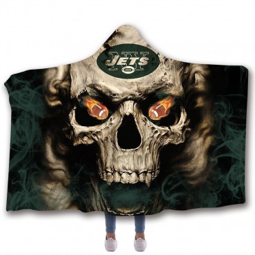 New York Jets Classic 3D Hooded Blanket
