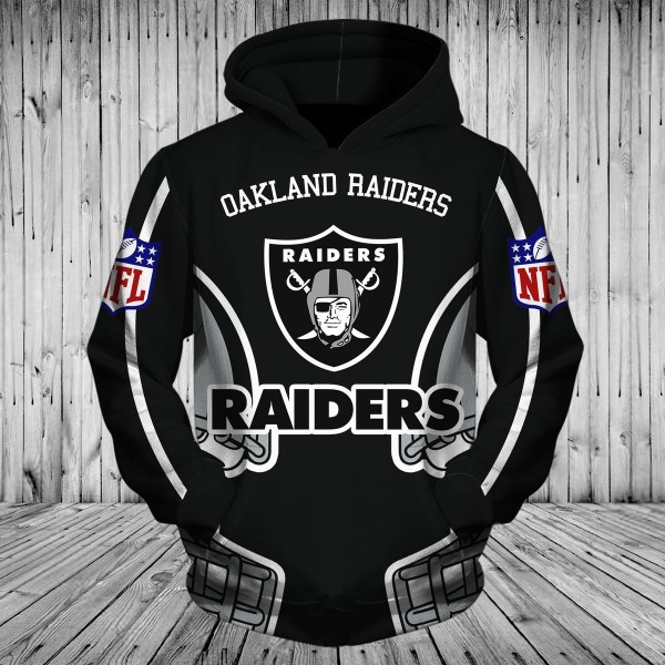 Oakland Raiders 3D Hoodie Classic