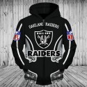 Oakland Raiders 3D Hoodie Classic