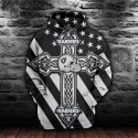 Oakland Raiders 3D Hoodie Cross