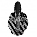 Oakland Raiders 3D Hoodie Cross