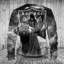 Oakland Raiders 3D Hoodie Death Skull