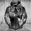 Oakland Raiders 3D Hoodie Death Skull