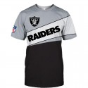 Oakland Raiders 3D Hoodie Grey Sweatshirt