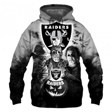 Oakland Raiders 3D Hoodie Horror Sweatshirt