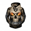 Oakland Raiders 3D Hoodie Hot Eye Skull