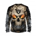 Oakland Raiders 3D Hoodie Hot Eye Skull