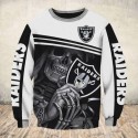 Oakland Raiders 3D Hoodie Skull MVP